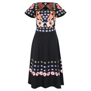 Pre Loved Temperley London Vintage Women black Maxi